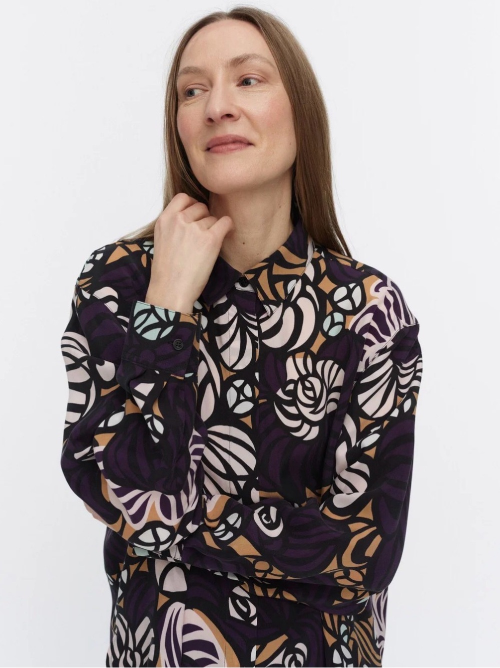 Marimekko Runsas Torstai Cupro shirt - Size 34